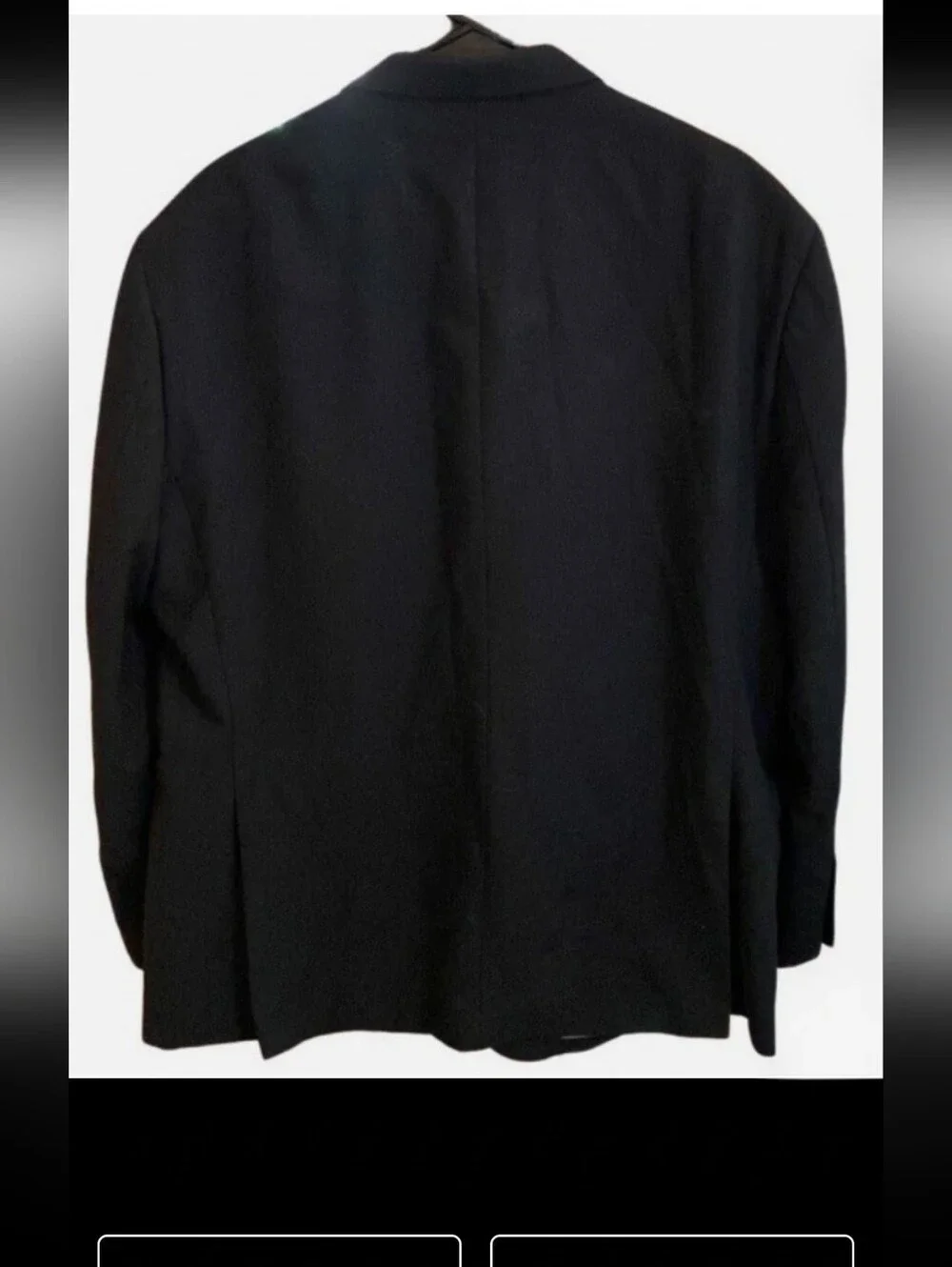 Pronto Uomo Men's Black Sport Jacket Pockets Wool Blend Button Close Sz 43R